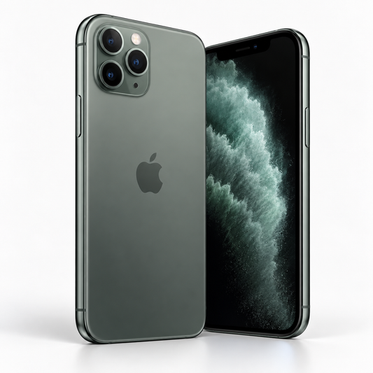 AI-generated illustrative render for iPhone 11 Pro; not actual unit photo