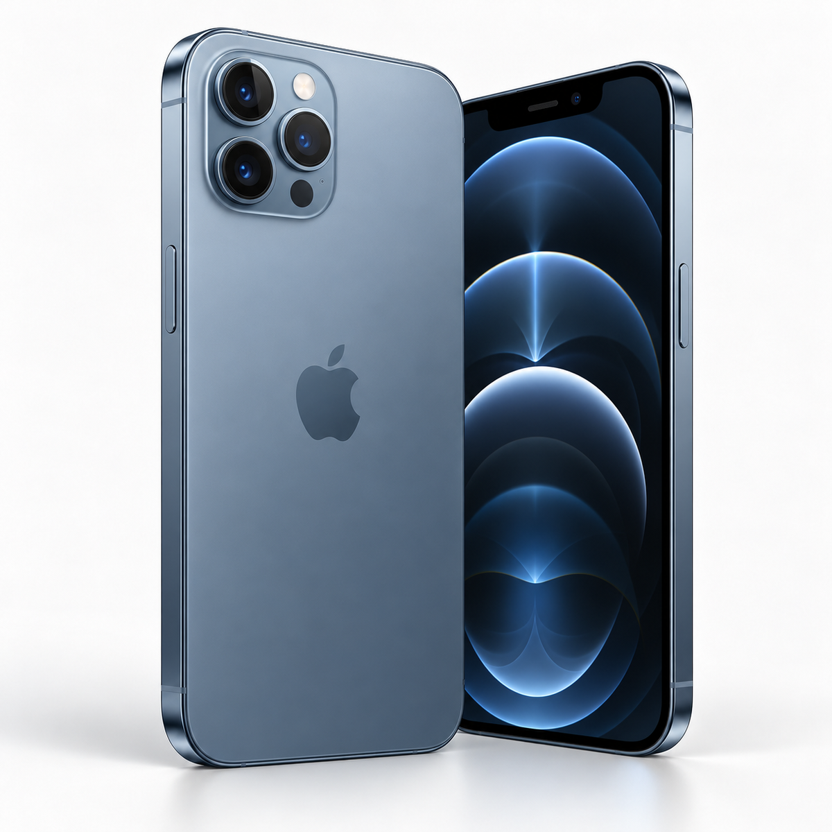 AI-generated illustrative render for iPhone 12 Pro; not actual unit photo
