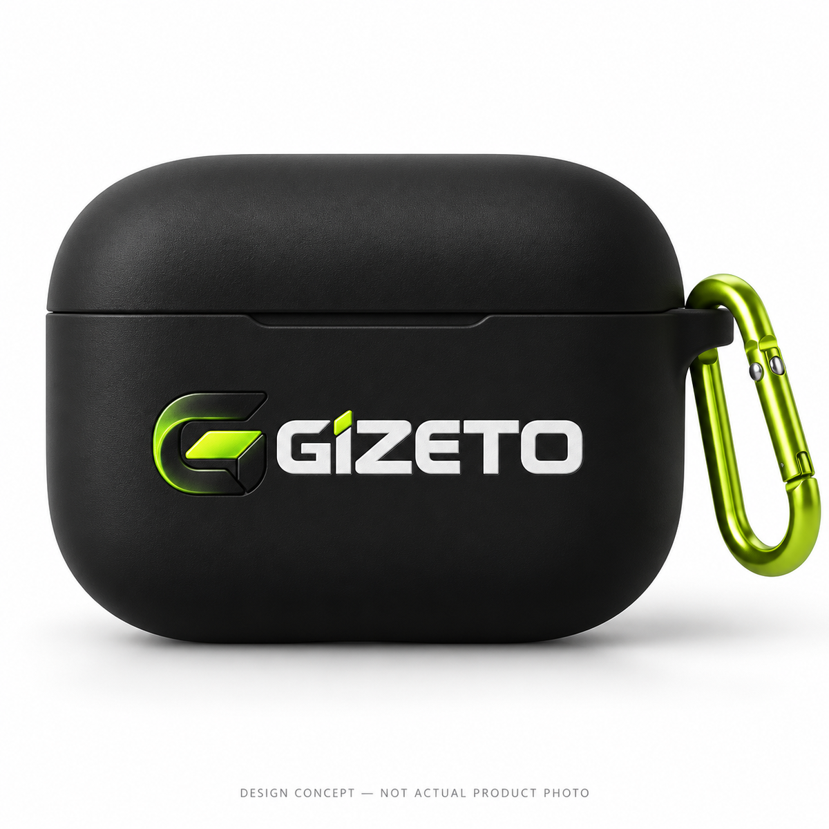 AI-generated Gizeto Earbud Case Cover design concept — not an actual product photograph; specifications and manufacturing unconfirmed.