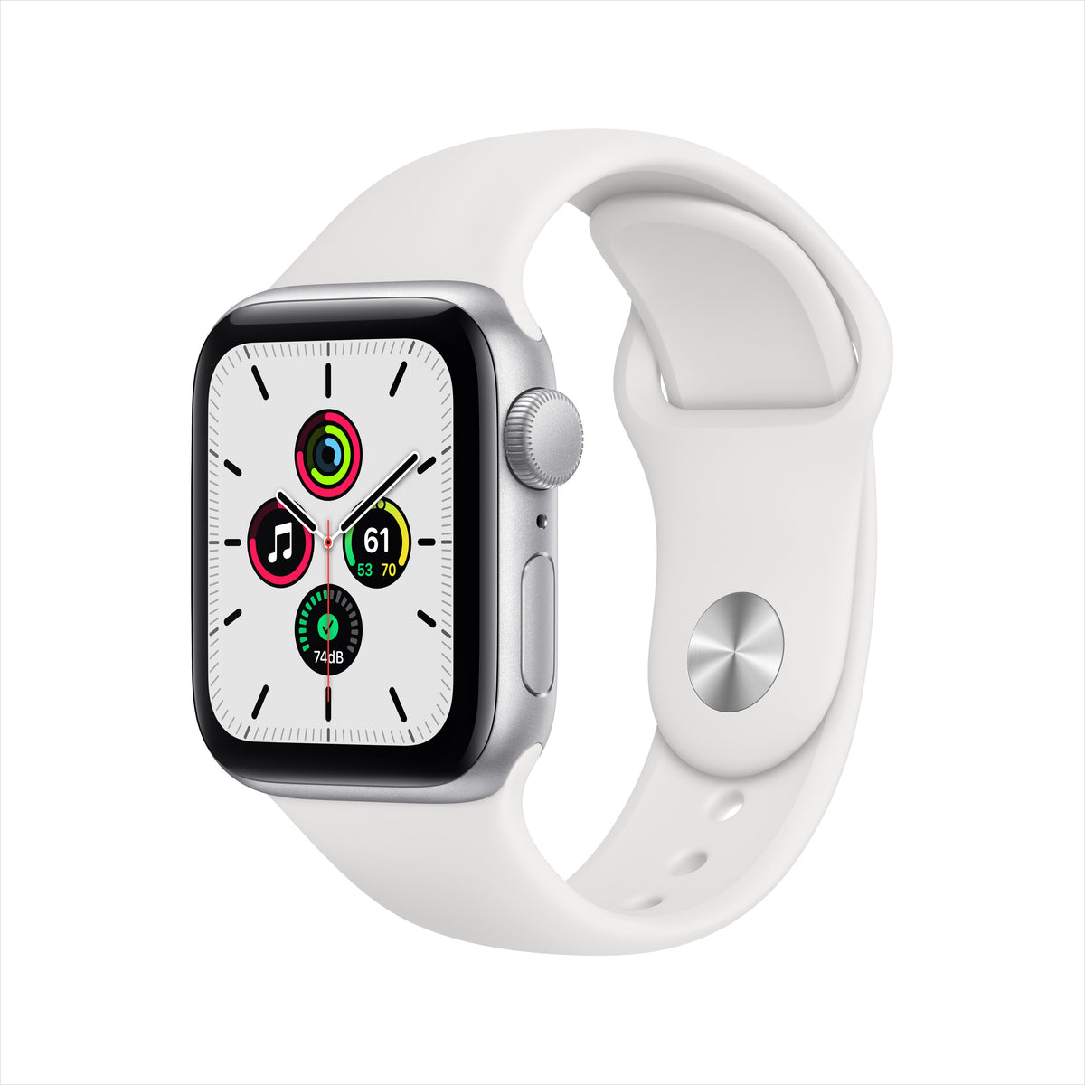 Illustrative Apple Watch SE model family image, not the exact item